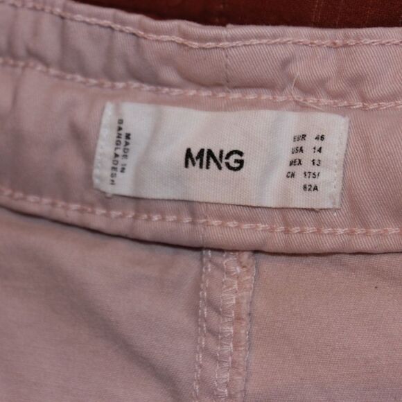 Mango Cotton Pleated Trousers, Pastel Pink
Women Size 14 - Picture 7 of 11